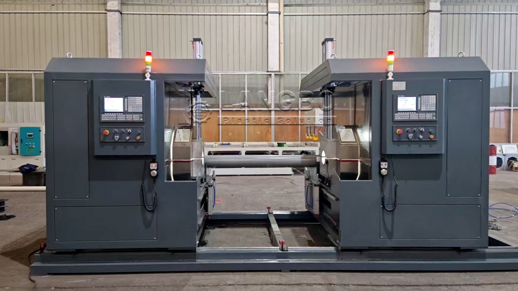 trường hợp công ty mới nhất về Automatic Threading Machine for Plastic Pipe Processing in Turkey