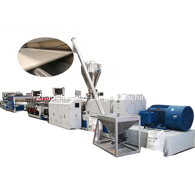 Dây chuyền ép đùn tấm PVC trục vít đôi Máy làm 110kw