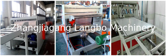 Máy làm ván xốp PVC / dây chuyền đùn tấm xốp WPC / dây chuyền sản xuất