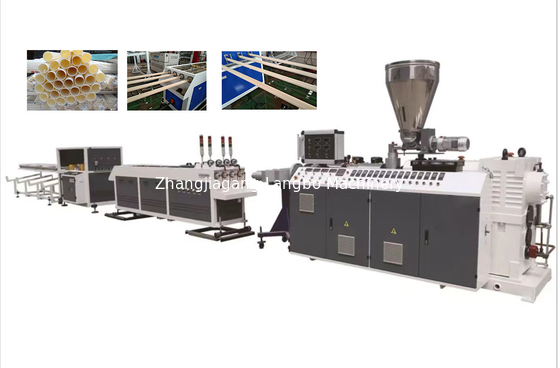 Dây chuyền đùn ống PVC bốn sợi với trục vít hình nón