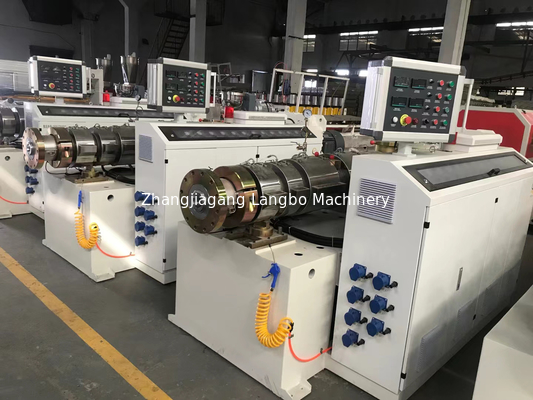 Máy sản xuất ống nhựa PVC trục vít đôi với đường kính trục vít 120mm