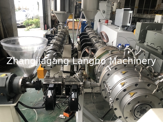 Máy làm ống HDPE màu tùy chỉnh với máy cắt hành tinh