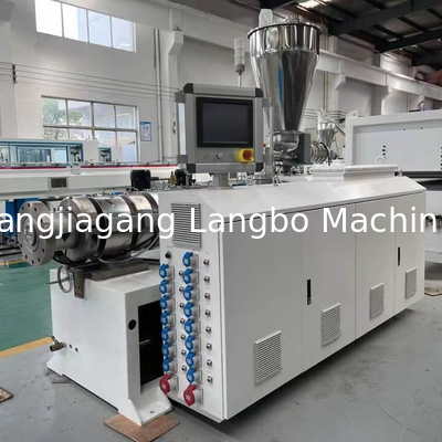 Máy đùn nhựa trục vít đôi 55KWConical 80/156 Công suất cao