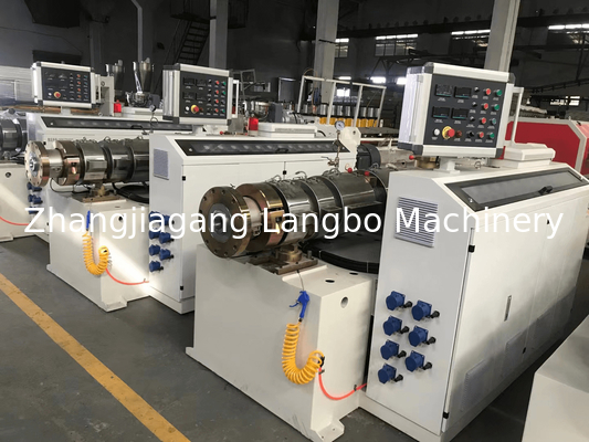 Máy đùn nhựa trục vít đôi 55KWConical 80/156 Công suất cao
