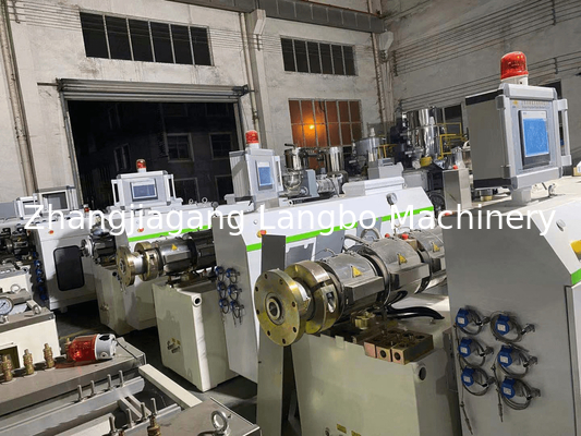 Máy đùn nhựa trục vít đôi 55KWConical 80/156 Công suất cao