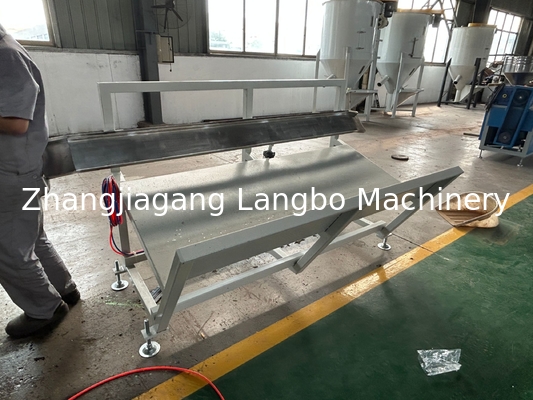 22kw Pvc Baseboard Profile Extrusion Line Twin Screw 8 Meter Long