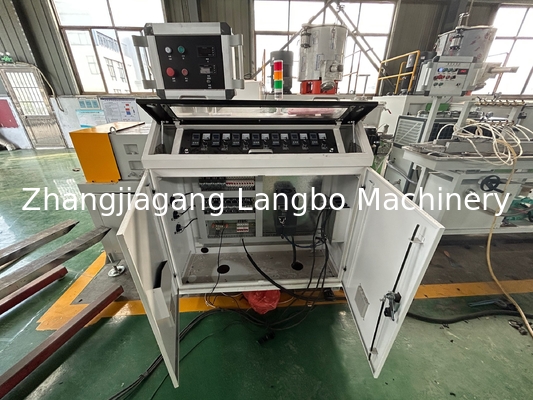 22kw Pvc Baseboard Profile Extrusion Line Twin Screw 8 Meter Long