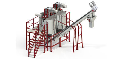Dây chuyền tái chế PET công suất 1000KG / H với bồn rửa nóng tự động hoạt động
