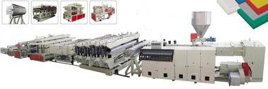 WPC / PVC Foam Ban Making Machine 380V Điện áp đầu vào ISO phê duyệt