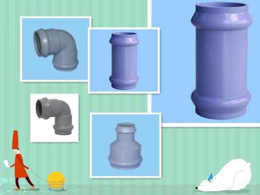 Máy ép đùn động cơ  Pvc, Máy sản xuất ống nhựa PVC ống đôi