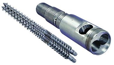 Tiêu chuẩn ISO Conical Twin Screw Extruder Tiêu thụ năng lượng thấp Công suất cao