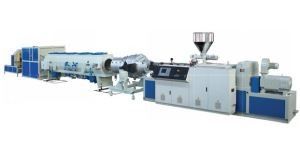 Dây chuyền ép đùn ống nhựa tiết kiệm năng lượng, Máy đùn trục vít đôi điều kiện mới