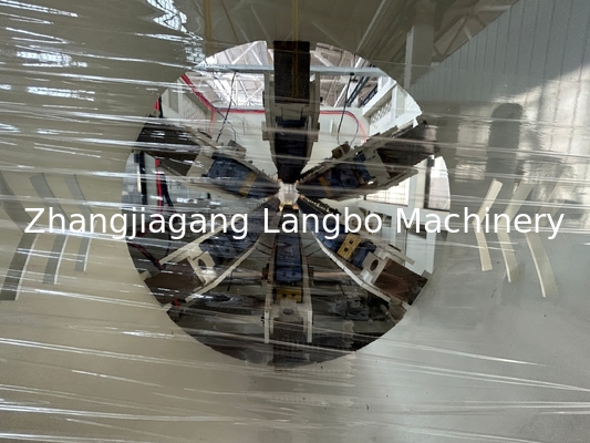 Đường kính lớn DN Kích thước Đường gấp đôi / ba HDPE PE Phương tiện cung cấp nước Đường kính lớn Nhựa PP PPR HDPE PE Pprc Pipe Extrusion Production Line Making Machine