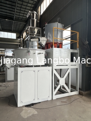 500/1000 Bộ kết hợp máy trộn nhựa thép không gỉ để trộn nguyên liệu PVC