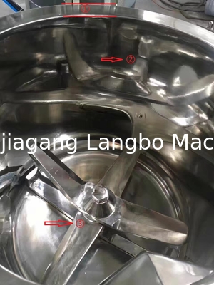 Máy trộn nhựa thép không gỉ 500L để chuẩn bị hồ sơ chống WPC