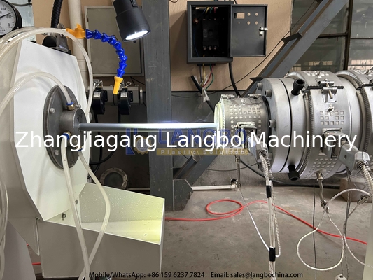 Máy chế tạo ống PVC với máy ép vít song song hai vít cho đường dẫn điện cung cấp nước nước thải trang trí hóa chất