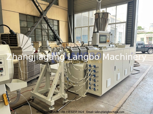 80/173 Đường dây sản xuất đường ống PVC tốc độ cao với sản lượng 800kg/h cho đường ống 250mm