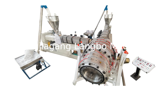 Đường đẩy ống PVC với máy đẩy vít hình nón 65/132 đường kính