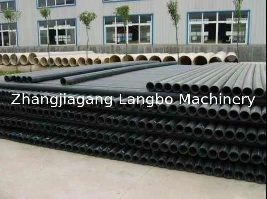 Máy ống HDPE PE ống nhựa Extrusion Line với PLC điều khiển màn hình cảm ứng