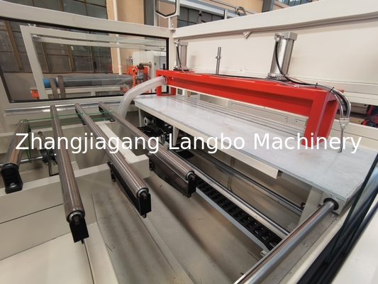 PVC Windows Profile Extrusion Line Making Machine Extruding Machine 1200mm PVC Ceiling Panel Production Line với máy xử lý tự động