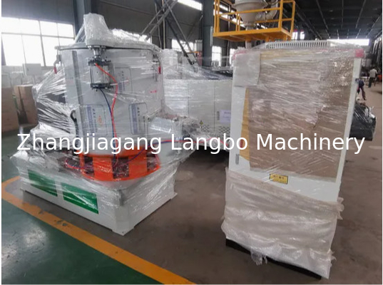 Máy trộn bột nhựa bền với ABB Inverter Hot Mixer Cold Mixing Machine PVC Mixing Unit Pipe Line Máy trộn nhựa