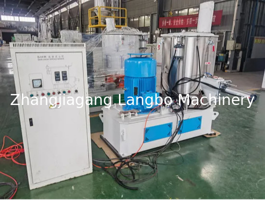 Máy trộn bột nhựa bền với ABB Inverter Hot Mixer Cold Mixing Machine PVC Mixing Unit Pipe Line Máy trộn nhựa