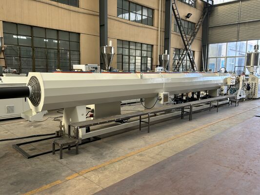 Motor Plastic Extruder HDPE Pipe Extrusion Production Line Máy xát