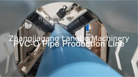 75mm ~ 630mm Máy xát ống PVC-O nhựa Chiều kính lớn Pvco O-PVC dây chuyền sản xuất ống