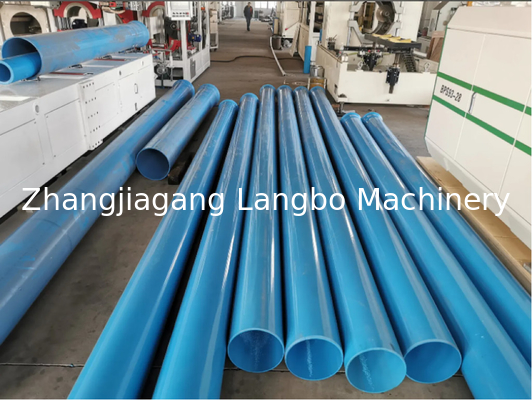 75mm ~ 630mm Máy xát ống PVC-O nhựa Chiều kính lớn Pvco O-PVC dây chuyền sản xuất ống