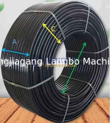 Tùy chỉnh 50-110mm đường kính lớn ống nhựa PE tự động Semi-Automatic Coiler