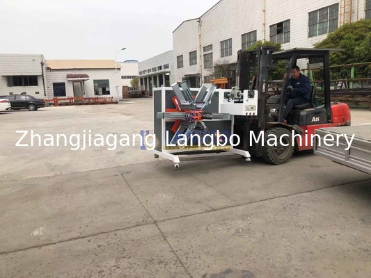 Máy cuộn ống nhựa với máy đóng đai cho máy đùn ống PE đường kính lớn