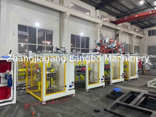 HDPE PE nhựa một bức tường dây chuyền dây chuyền dây chuyền dây chuyền tự động để ép