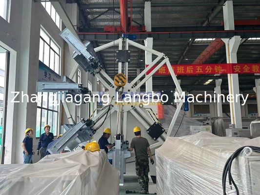 Bộ cuộn ống HDPE tùy biến cho đường cuộn dây ép lắc có tường đơn tốc độ cuộn 0,1-10m/min