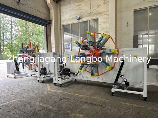 Máy cuộn ống nhựa 16-32mm có máy quấn cho ống HDPE gợn sóng