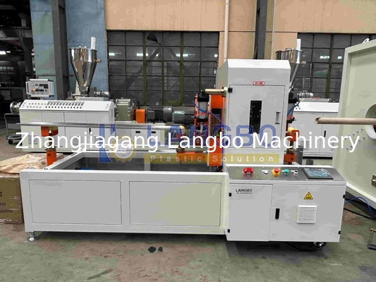 Máy đùn trục vít đôi bán chạy toàn cầu mới cho máy làm ống nhựa PP PE và PVC