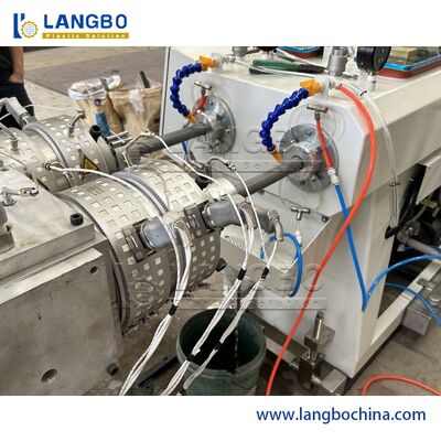 Máy đùn ống nhựa PVC trục vít đôi tự động, Dây chuyền sản xuất ống nhựa PVC