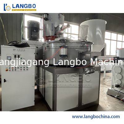 Máy trộn nhựa PVC sưởi ấm và làm mát tốc độ cao hoàn toàn tự động với công nghệ tiên tiến