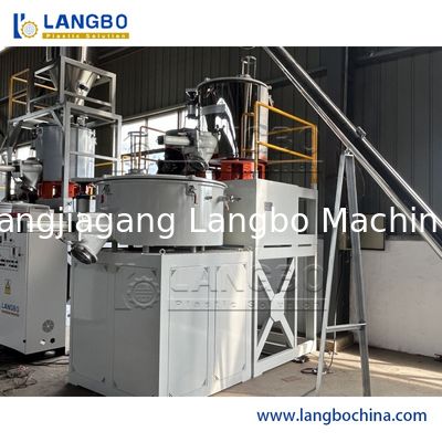 Máy trộn tốc độ cao bột PVC công nghiệp với hệ thống gia nhiệt và làm mát cho hợp chất PVC cứng