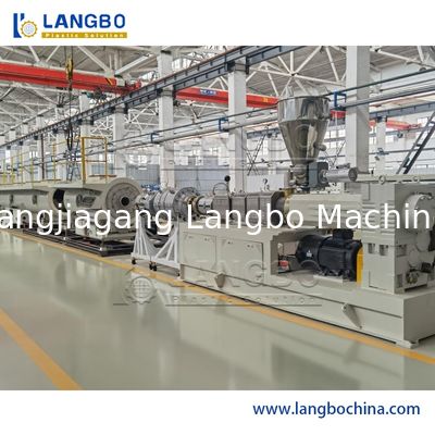 150KG / Dây chuyền đùn ống PVC công suất cao với hệ thống cắt không bụi / chip
