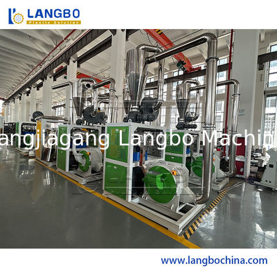 Máy tái chế chất thải nhựa đã qua sử dụng PVC PP PE HDPE Pulverizer Pellet