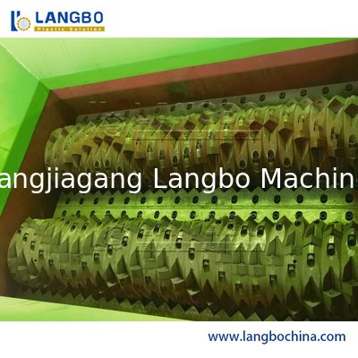 Máy cắt gỗ / kim loại / nhựa / ván / phế liệu nhà bếp thực phẩm rác thải rác Mini Máy cắt nhỏ Twin Shaft