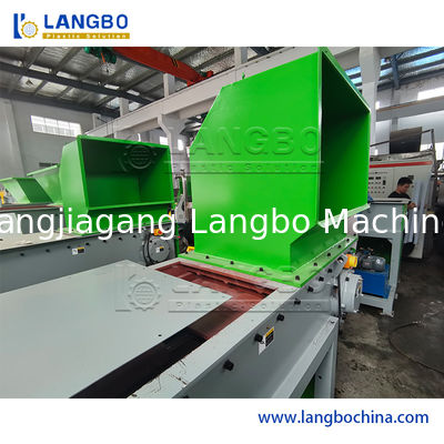 Máy băm nhựa ngang công suất lớn cho ống, ống, khay, pallet PVC PE, ống gợn sóng, PET, PVC, PC, EVA, ABS, nghiền và băm các vật liệu hàng ngày
