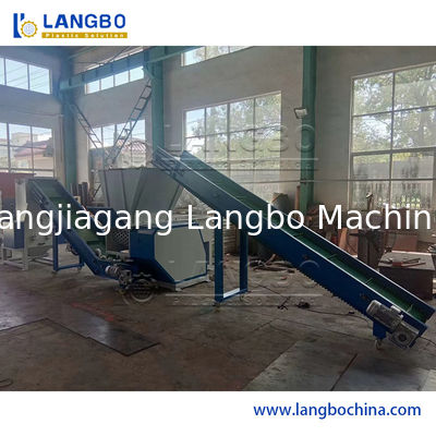 Máy băm nhựa ngang công suất lớn cho ống, ống, khay, pallet PVC PE, ống gợn sóng, PET, PVC, PC, EVA, ABS, nghiền và băm các vật liệu hàng ngày