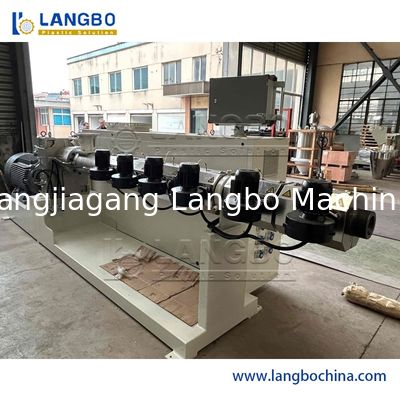 Máy đùn trục vít nhựa đơn 150 - 1500KG / H Tốc độ cho ống dẫn nước thải PE