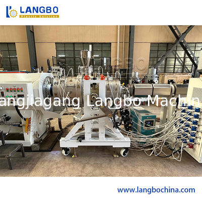Tiến bộ Full Automatic PVC PE Plastic ống ống làm máy Equiupment với PLC điều khiển màn hình cảm ứng