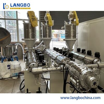 Dây chuyền ép đùn ống Ppr nhiều lớp 16mm - 63mm 180kg / H Siemens PLC