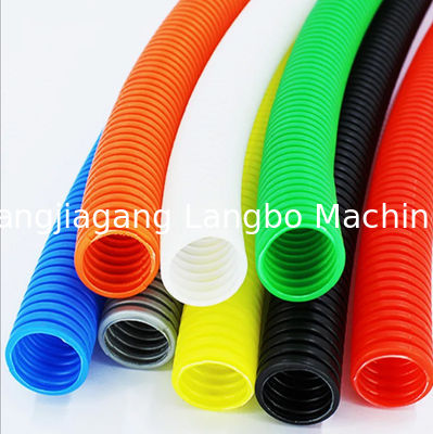 Plastic PP PE PVC Corrugated Soft Flexible Helix Pipe Tube Extruder Machine