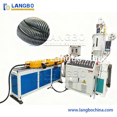 16mm-63mm PE PP PA Single Wall Corrugated Pipe Machine