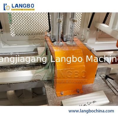 Giá nhà máy 55/110 Conical Twin Screw Extruder PVC Cable Trunking Extrusion Line với kích thước hồ sơ 1180mm và công suất động cơ 22KW