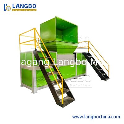 Máy Nghiền Rác Nhựa Kim Loại Phế Liệu Ván Ép Gỗ Pallet Nhựa PP HDPE LDPE PVC Vụn Tái Chế Ống Máy Nghiền Trục Đơn